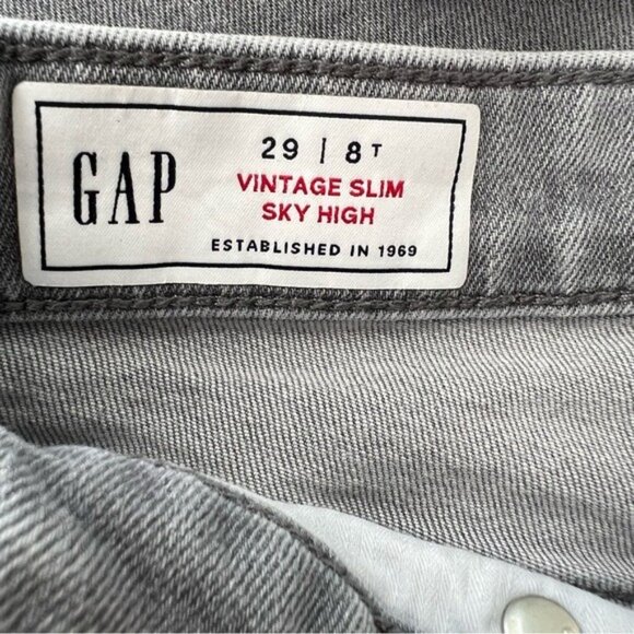 GAP Gray High Rise Skinny Jeans - Picture 6 of 7